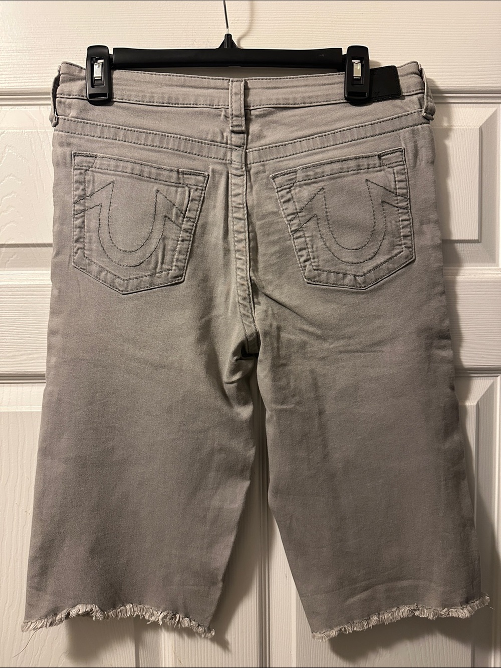 Boy’s True Religion ‘Geno’ Light Gray Denim Cut-Off Shorts - Size 20